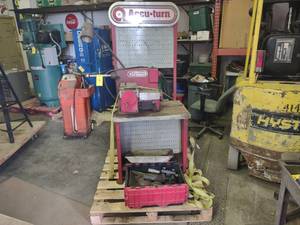 lot 10 image: Accu-Turn Brake Lathe, 1 hp, Includ...