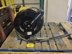 lot 58 image: American Lube Oil Hose Reel with Am...