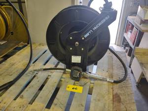 lot 66 image: American Lube Oil Hose Reel with Am...