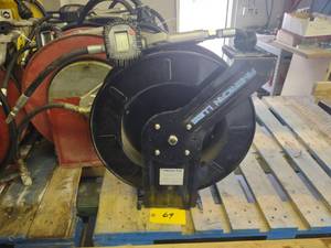 lot 69 image: American Lube Oil Hose Reel with Am...