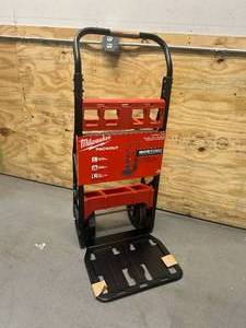 lot 1 image: MILWAUKEE PACKOUT 20 in. 2-Wheel Utility Cart