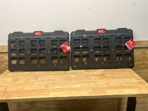 lot 21 image: MILWAUKEE Lot of 2- PACKOUT Large Wall Plates
