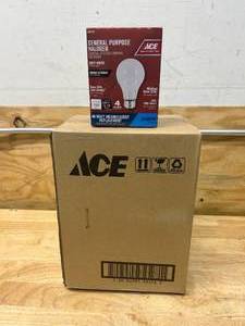lot 92 image: ACE Case of- General Purpose Halogen Lightbulbs- Soft White (48 Bulbs)