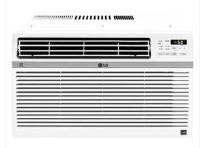 lot 19 image: LG 12,000 BTU 115-Volt Window Air Conditioner LW1217ERSM Cools 550 Sq. Ft. with ENERGY STAR and Remote, Wi-Fi Enabled