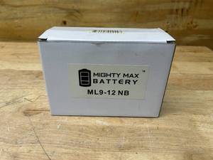 lot 115 image: MIGHTYMAX ML9-12NB -12 Volt 9 AH, Nut and Bolt (NB) Terminal, Rechargeable SLA AGM Battery