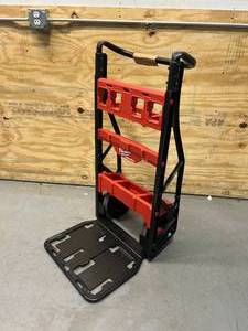 lot 128 image: MILWAUKEE PACKOUT 20 in. 2-Wheel Utility Cart