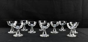 lot 211 image: Set of 10 Candlewick Style Cocktail Glasses