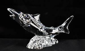lot 238 image: Crystal Shark Statuette by Waterford