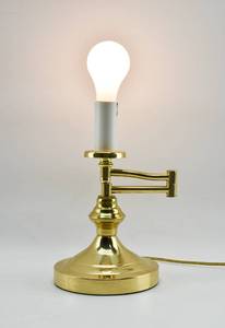 lot 288 image: Small Gold Colored Swing Arm Desk Lamp