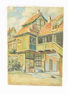 lot 167 image: Signed Provincial Painting