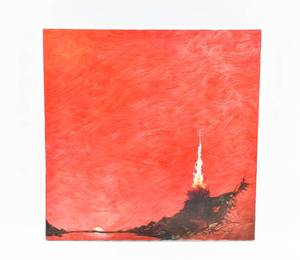lot 169 image: Red Abstract Painting