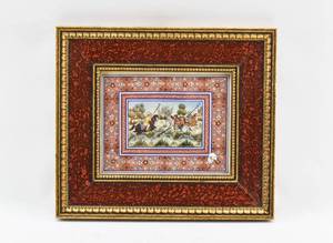 lot 171 image: Persian Painting of Men of Horseback