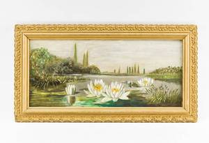 lot 173 image: Water Lily Painting