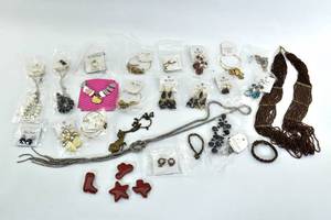 lot 280 image: Bag of Costume Jewelry, Many Brand New