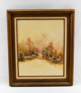 lot 73 image: Autumn Forest Painting by Patrick Kulas