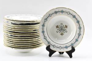 lot 197 image: Set of 16 Geneva 7.75 Shallow Bowls by Coalport