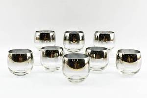 lot 145 image: Set of Eight Silver Ombre Highball Glasses