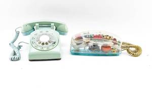lot 100 image: Set of Two Retro Telephones