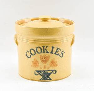 lot 113 image: Yellow Ceramic Cookie Jar