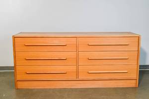 lot 129 image: Danish Mid-Century Modern Wooden Dresser by Kibaek Mobelfabrik