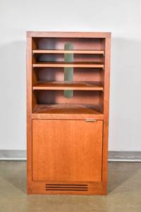 lot 133 image: MCM Style Wood Media Center Cabinet