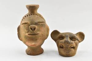 lot 412 image: Two Antique Pottery Sculptures
