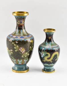 lot 206 image: Two Cloisonne Vases