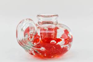 lot 428 image: Art Glass Candle Holder by St. Clair