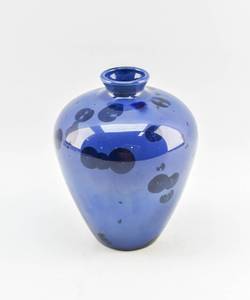 lot 429 image: Signed Blue Ceramic Vase