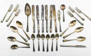 lot 354 image: Group of 29 Cutlery, Mostly Silverplate