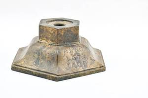 lot 305 image: Bronze Crucifix Base Dated 1655