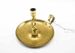 lot 308 image: Antique Barley Twist Chamberstick
