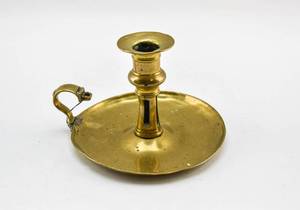 lot 310 image: Antique Brass Chamberstick