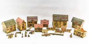lot 312 image: 1897 Cardboard Village by McLaughlins