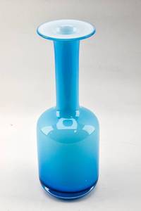 lot 335 image: Sky Blue Glass Vase