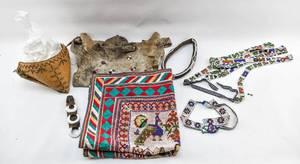 lot 382 image: Group of Seven Folk Art Pieces
