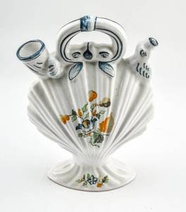 lot 10 image: Hand-Painted Ceramic Vessel by the Alcora Ceramic Factory