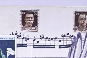 lot 438 image: Two Collages by Thomas Terceira