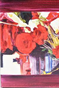 lot 441 image: Signed Painting of Flower Bouquet