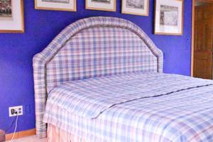 lot 359 image: King-Size Plaid Headboard