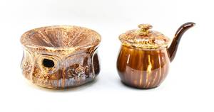 lot 396 image: Five Antique American Stoneware Objects