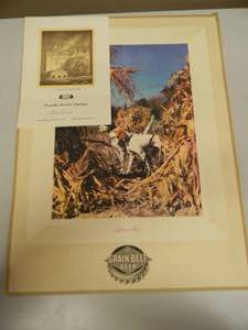 lot 17 image: RARE - ORIGINAL VINTAGE GRAIN BELT BEER - INNER OFFICE Christmas Greetings ART Looking Ahead - RARE ABSOLUTELY FANTASTIC PIECE - APPROX 12 By 16 - SEE PICTURES