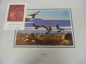 lot 21 image: RARE - ORIGINAL VINTAGE GRAIN BELT BEER - INNER OFFICE Christmas Greetings ART By Richard E Bishop SUNRISE FEAST - RARE ABSOLUTELY FANTASTIC PIECE - APPROX 12 By 16 - SEE PICTURES