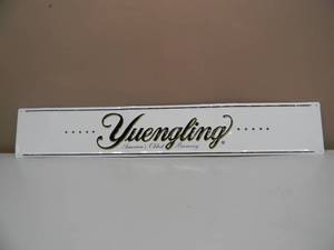 lot 54 image: Yuengling Americas Oldest Brewery EMBOSSED METAL  TIN BAR SIGN - AWESOME PIECE - APPROX 36 By 6 - SEE PICTURES