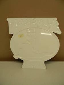 lot 58 image: RARE - ALASKAN AMBER EMBOSSED METAL  TIN BAR SIGN - NICE - AWESOME PIECE - APPROX 13 By 12 - SEE PICTURES