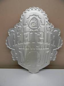 lot 90 image: MINNESOTA BREWERY - RARE - RUSTECH BREWING MONTICELLO, MN. EMBOSSED METAL  TIN BAR SIGN - FANTASTIC PIECE - APPROX 16 By 18 - SEE PICTURES