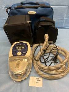 lot 17 image: Like New MSRP $2100 ResMed S8 Escape CPAP Sleep Apnea Therapy with Humidaire 3i Heated Humidifier Plus Has Data Card, Hose and Travel Bag - WOW Only 1794 Hours Excellent Working Condition