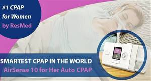 lot 3 image: MSRP $2500 ResMed AirSense 10 For Her CPAP Machine WHumidAir Heated Humidifier,&nbspCarry Bag, Power Cord & NewInPackage&nbspNasal Pillow CPAP Mask & Headgear (No Hose) Only 2642 Hours Works Great It Can Be Set For Him Too
