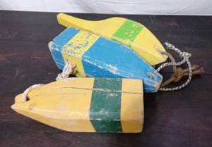 lot 335 image: Old Wood Buoys