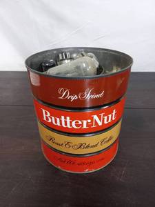 lot 11 image: Tin of Old Vacuum Tubes